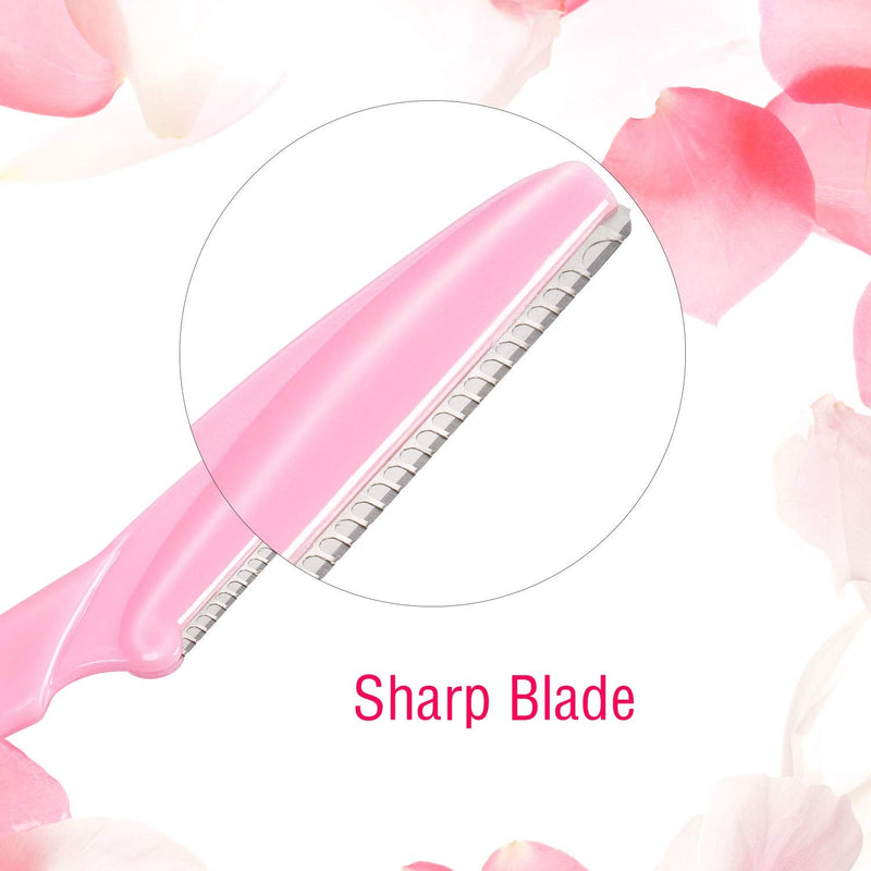 [Australia] - Boao 96 Pieces Eyebrow Razor Eyebrow Trimmer Shavers Dermaplaning Tool Face Razors for Women with Precision Cover 96 Count (Pack of 1) 