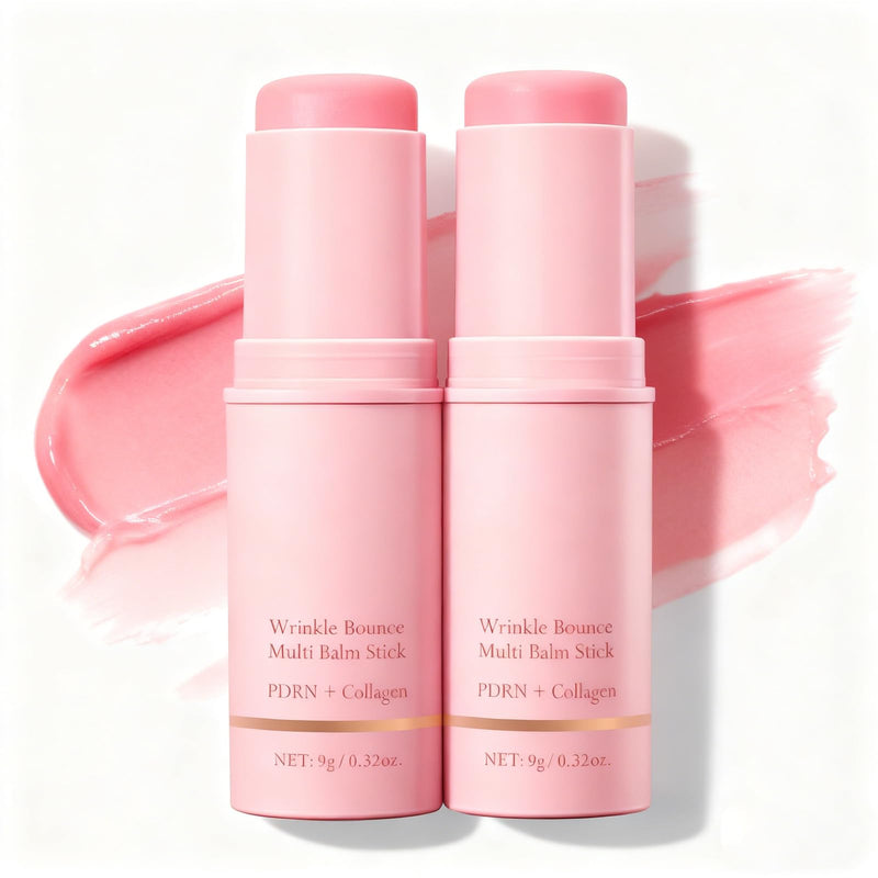 Pure Collagen Wand Stick 2 Pcs, PDRN & Collagen Stick For Face, Wrinkle Filler, Wrinkle Bounce Multi Balm | Firming Serum S-tick For Wrinkles | Portable C-ollagen Face Cream For Face Neck Lips