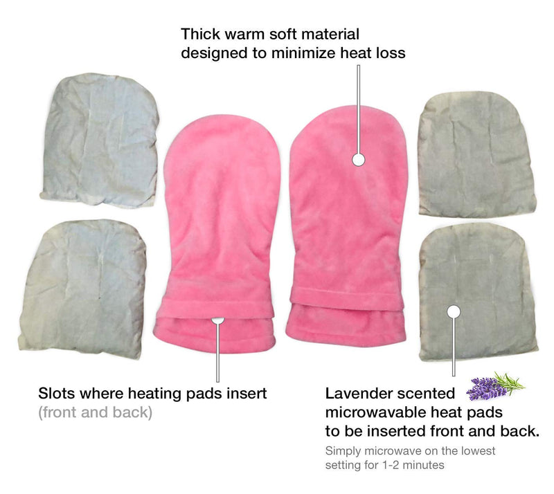 Bundle: Heat Therapy Arthritis Gloves (1 Pair, Pink) + Compression Gloves (1 Pair, XL)