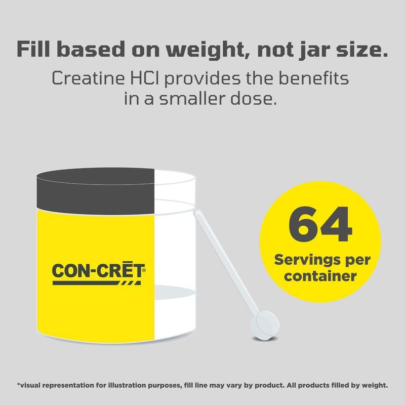 [Australia] - Creatine HCl Powder | Supports Muscle, Cognitive, and Immune Health | Unflavored Creatine (64 Servings) Raw Unflavored 64 Servings (Pack of 1) 