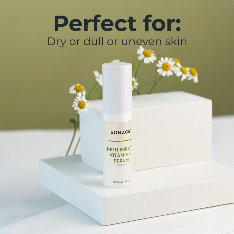 Sonage High Impact Vitamin C Serum:With Hyaluronic Acid | Hydrates & Fades Appearance Of Dark Spots 30 ml
