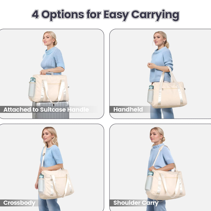 Cambond Spirit Airlines Personal Item Bag 18x14x8 Inch Bundle with Compression Packing Cubes for Travel Women