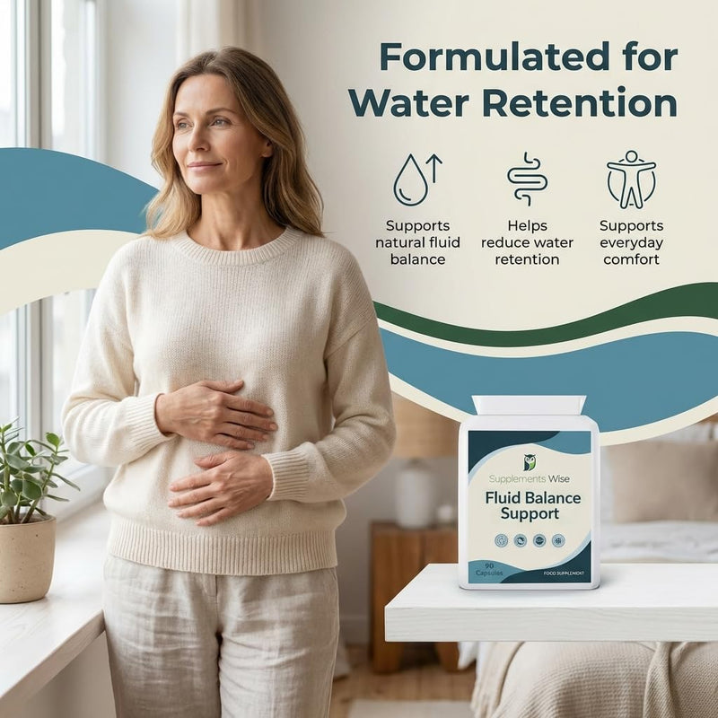 Water Retention Tablets for Women - Water Tablets for Fluid Retention - Detox and Debloat - 90 Capsules for Swollen Ankles, Feet and Legs - Natural Bloating Relief Including Magnesium Citrate, Alfalfa