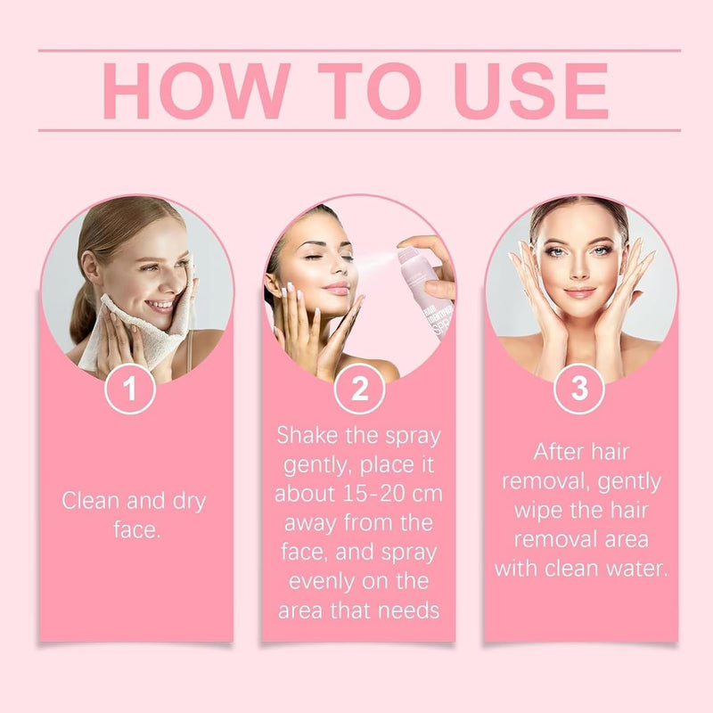 [Australia] - 2pcs Hair Identifier Spray for Face Shaving, Skin Body Hair Identifying Spray With Razors,Hair identifier for Face Dermaplaning, Moisturizing and Skin Care Dermaplaner 