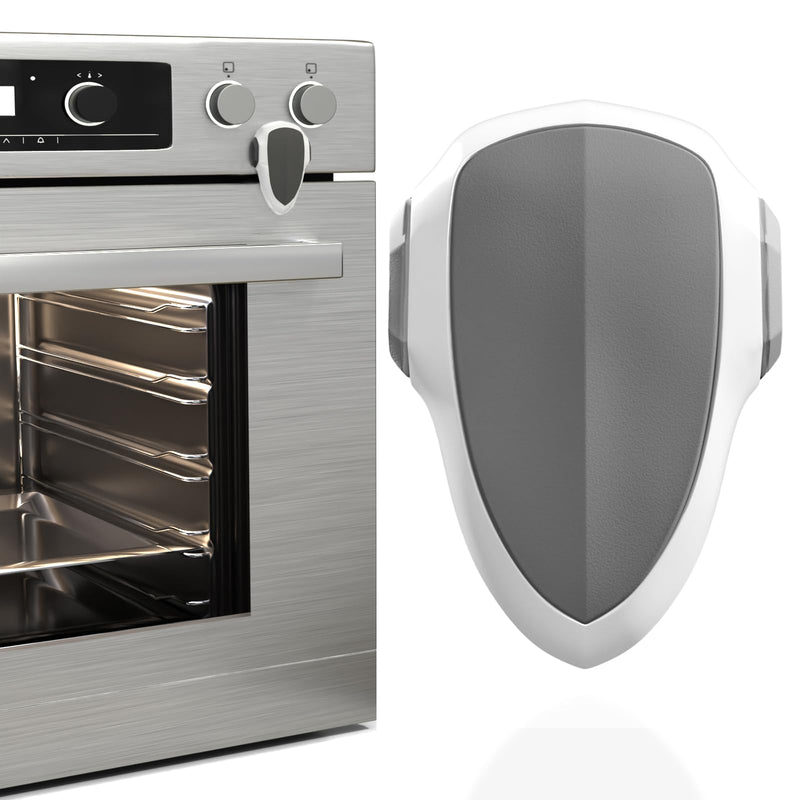 [Australia] - Oven Lock Child Safety, 1 Pack, Oven Door Lock Child Safety, Oven Baby Proofing, Heat-Resistant, Durable & Easy to Install Oven Safety Locks for Toddlers, Baby Proof Oven (White) White 