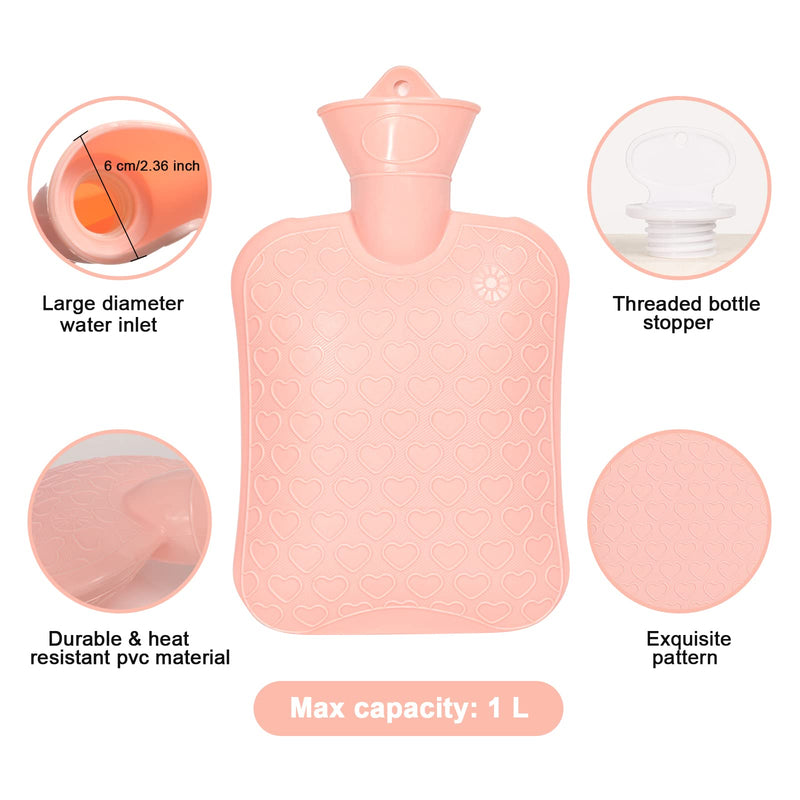[Australia] - VOTUKU Fluffy hot water bottle with cover and belt, hot water bag with soft plush, warm hot water bottle for hands, feet, shoulders, neck, stomach area, knees, waist, back, warm palace belt (unicorn). 