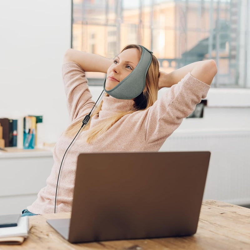 [Australia] - Comfytemp heating pad for facial jaw with USB, 83x11cm soft heat pad with automatic switch-off, jaw warmer from TMJ and after dental surgery wisdom teeth heat compress 11x83cm 