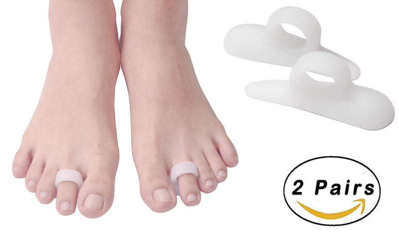 [Australia] - 4x silicone gel toe separators hammer toe pads correction hallux valgus pads 