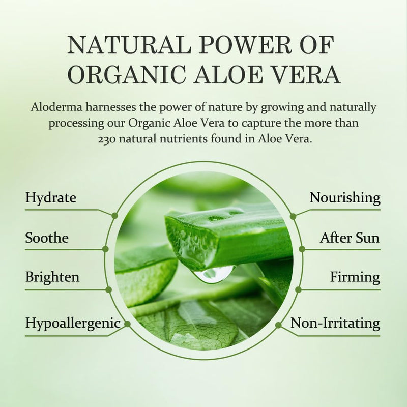 Aloderma Brightening Face Moisturizer 75% Organic Aloe, Niacinamide 3.5 oz | Lightweight daily lotion for dull and tired skin. Features squalane & vitamin C to even texture and tone safely day or night