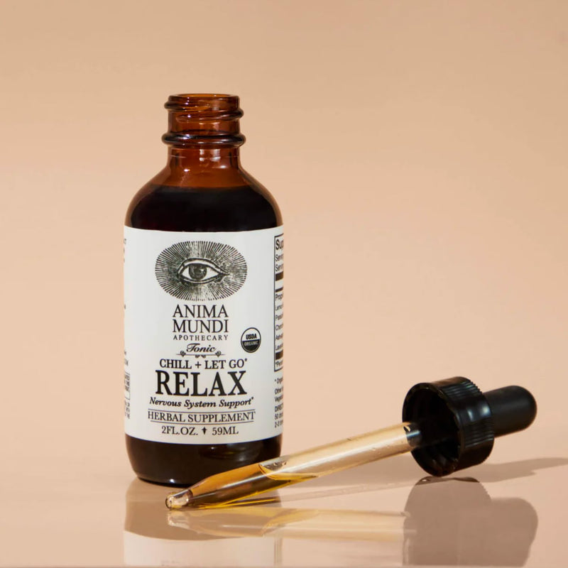 [Australia] - Anima Mundi Relax Tonic Nervous System Support - Natural Calm Aid & Mood Enhancer - Achieve Stress Relief with Lemon Balm, Passionflower, Chamomile, Ashwagandha Root & Lavender (2 fl oz) 