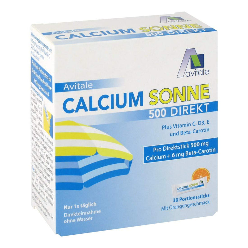 [Australia] - Avitale Calcium Sun 500 Direct - To prepare your skin for the sun with 500 mg calcium and 6 mg beta-carotene plus vitamins C, D3 and E, 75 g 