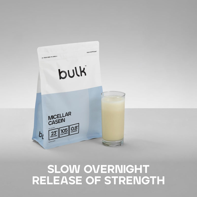Bulk Micellar Casein Protein Powder, Protein Shake, Vanilla, 500 g 0.5 kg