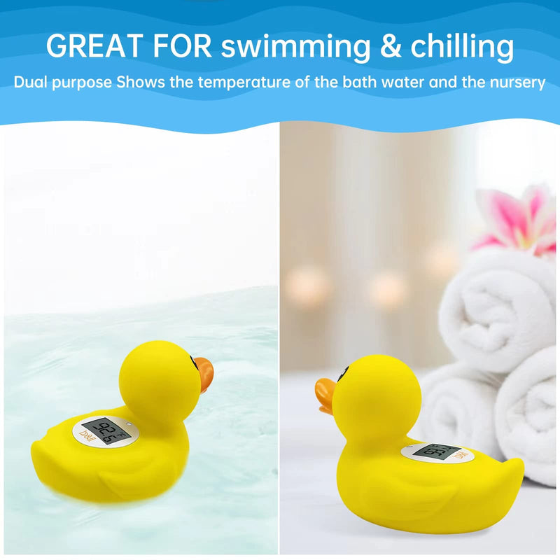 [Australia] - B&H Duck Baby Bath Thermometer, Digtal Tub Thermometer for Accurately Measuring Baby's Water Temperature, BPA Free, Toddlers Safety Floating Toy 