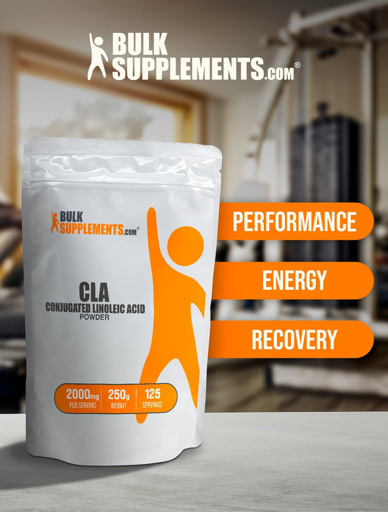 [Australia] - BulkSupplements.com Conjugated Linoleic Acid Powder - CLA Conjugated Linoleic Acid, CLA Supplements, CLA Powder - Gluten Free, 2000mg per Serving, 250g (8.8 oz) (Pack of 1) 125 Servings (Pack of 1) 
