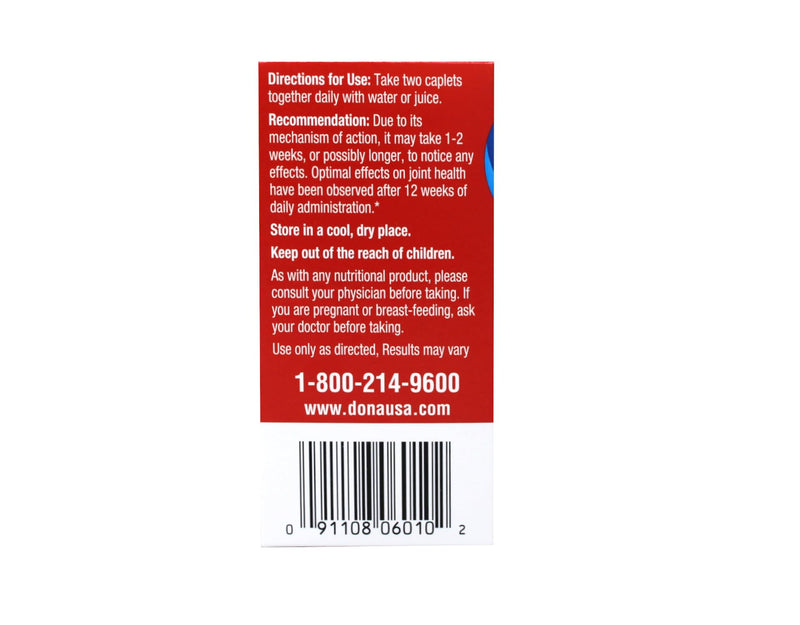 [Australia] - Dona Crystalline Glucosamine Sulfate, 750 Mg, Joint Supplement Pills for Knee Comfort & Joint Health Support, 750 Mg, 60 Count (2 Pack). 