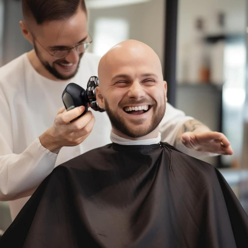 [Australia] - SHPAVVER Head Shavers for Bald Men: 5-in-1 Electric Razor - IPX7 Waterproof Shaving Grooming Kit for Balder - Turbo Speed & Precision Blades (Gold) Gold Light 