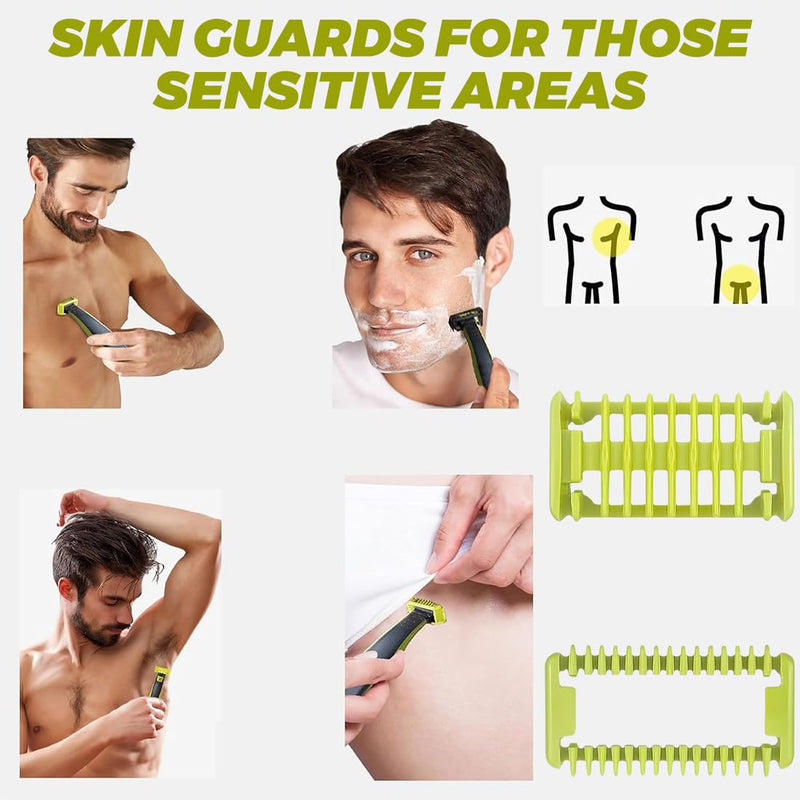 [Australia] - AVRUYPI 2pcs Shaving Combs Help Cut Body Hair Skin Protection Shaving Suitable for Philips Shaver QP25XX/QP26XX/QP65XX/QP66XX 