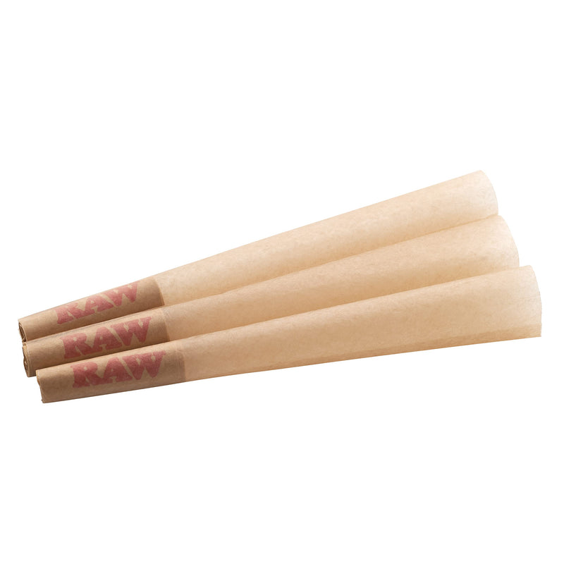 [Australia] - RAW Cones 1 1/4 Size: 50 Pack Patented Slow Burning Pre Rolled Rolling Papers & Tips, Classic Raw Paper, 84mm 