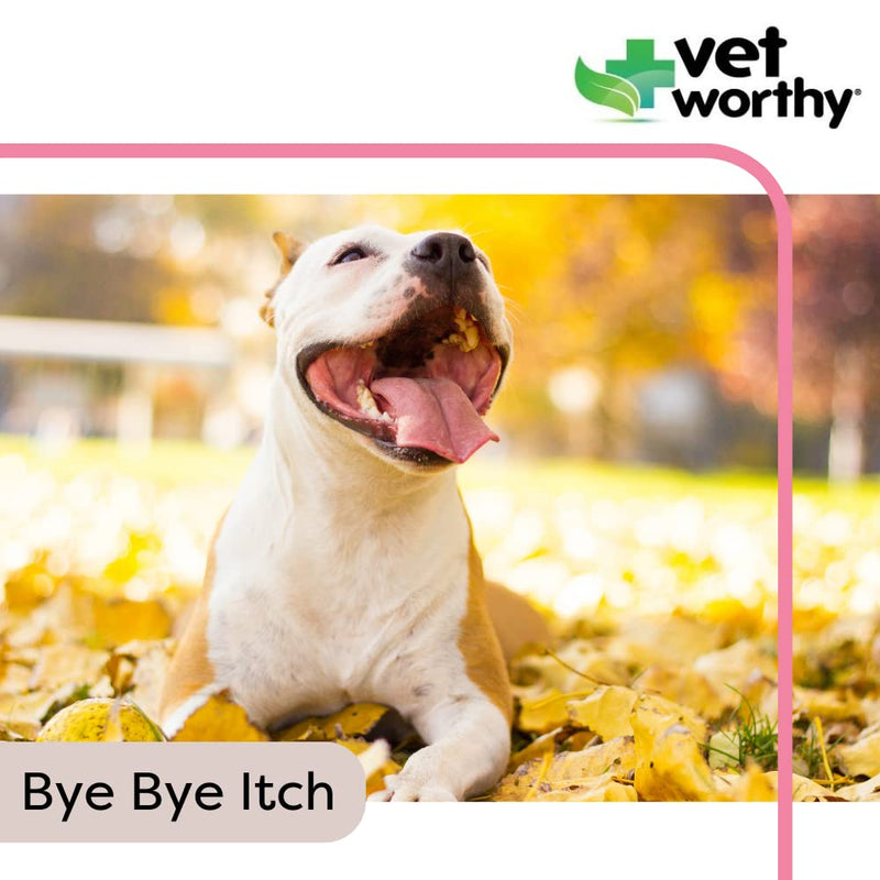 Vet Worthy Hydrocortisone Spray for Dogs - Medicated Itch Relief for Hot Spots, Eczema, Bites, Skin Irritations - Dog Wound Care Spray with Hydrocortisone Acetate and Aloe Vera - 4oz. - PawsPlanet Australia