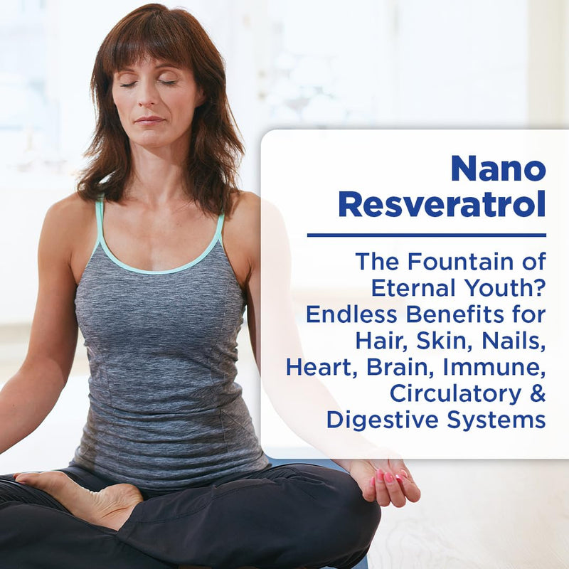 Nanoceutical Solutions Nano Liquid Resveratrol Trans Resveratrol Supplement for Brain & Heart Health | Ultra-Efficient Absorption, Up to 8 Times Higher Than Resveratrol Capsules | 30 Servings
