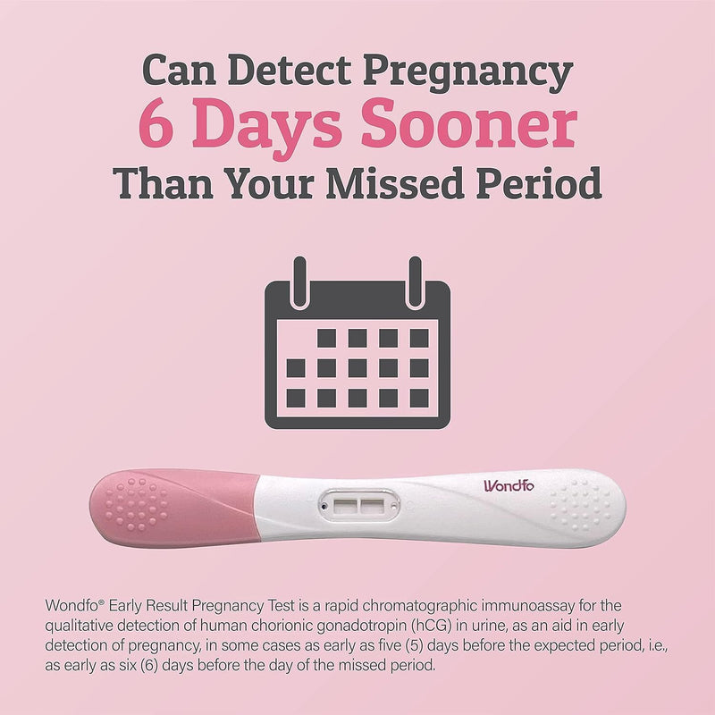 Wondfo Early Result Pregnancy Test Combo - Double Confirm Preganacy with 5 Early Result Pregnancy Test Sticks and 25 Pregnancy Test Strips -Value Pack