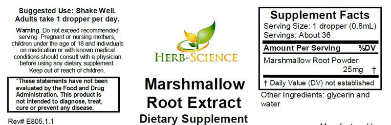 [Australia] - Marshmallow Root Extract Alcohol-Free, 1 Fluid oz 1 Fl Oz (Pack of 1) 