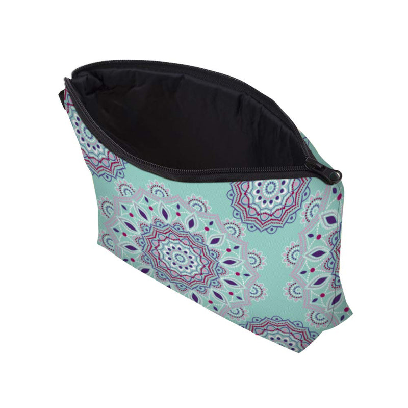 Deanfun Cosmetic Bag for Women, Stone Water-resistant Makeup Bags Lattice Printing Mini Backpack Roomy Toiletry Pouch Travel Accessories Gifts (Mandala 51456+DMNSB-310)