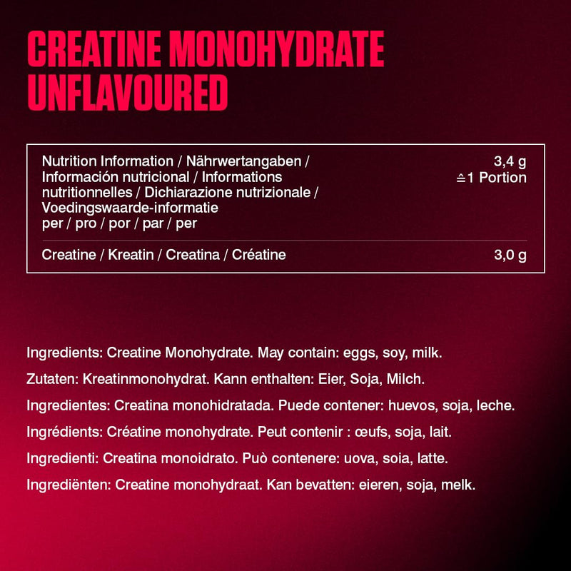 Dymatize Creatine Monohydrate Unflavored Powder 300g - 100% Creapure Creatine - Amino acids - creatine 88 Servings