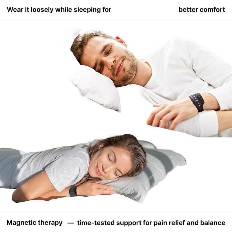 [Australia] - Aider MagGrip Waterproof Wrist Brace – Magnetic Strap, Quick Wear, Free Size, Fits Left & Right – Pain Relief for TFCC, CTS, Carpal Tunnel, Injury Recovery (White) White 