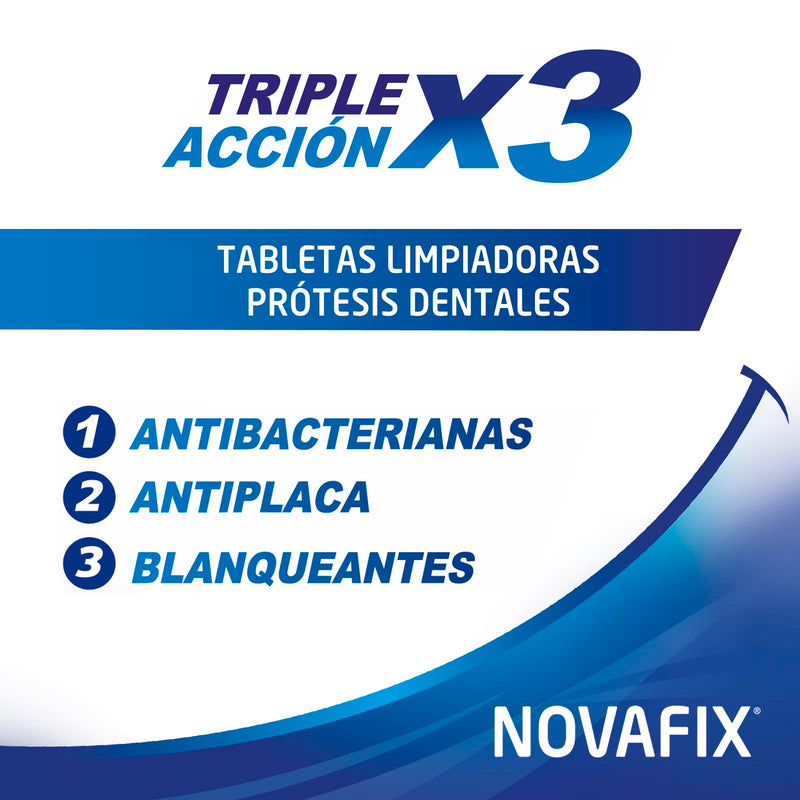 [Australia] - Novafix Triple Action Cleaning Tablets - for Orthodontics and Splints - Box of 30 