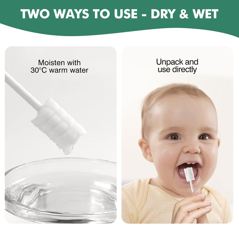 [Australia] - 52Pcs Baby Tongue Cleaner, Disposable Baby Toothbrush Oral Cleaner, Infant Gum and Tooth Cleaning Stick for Newborns, Toddler Mouth Cleaner 1 Count (Pack of 52) 
