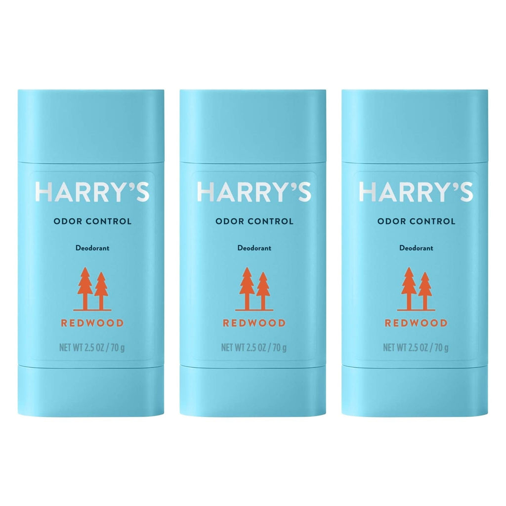 Harry's Men's Deodorant - Odor Control Deodorant - Aluminum-Free - Redwood, 3 count (Pack of 1)