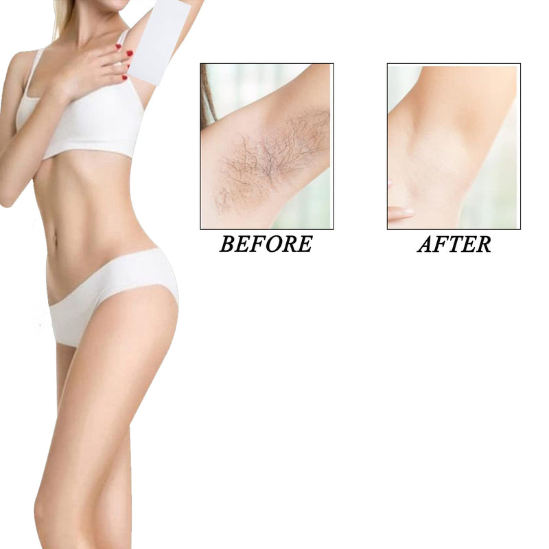 [Australia] - 400 pieces of non-woven strips, wax strips and wax strips, wooden sticks, used with soft wax for hair removal, for hair removal on the leg, chest, back, intimate area and face, 1 piece (pack of 400). 