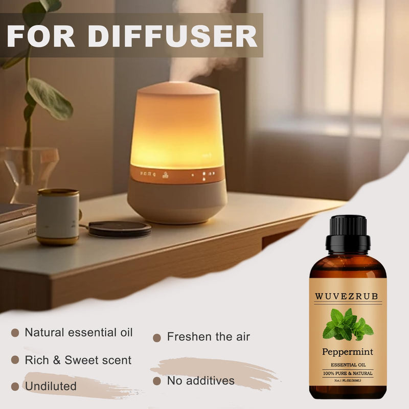 [Australia] - Peppermint Essential Oils, 30ML 100% Pure and Natural Pepper mint Essential Oil for Aromatherapy Diffuser - Peppermint /1 Fl Oz 1 Fl Oz (Pack of 1) 