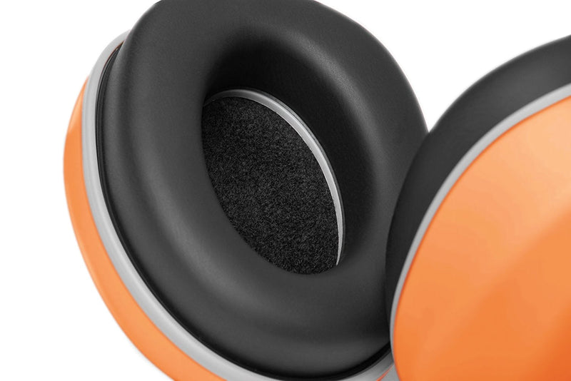 [Australia] - Lucid Audio HearMuffs Kids Hearing Protection Orange/White (Over-the-ear Sound Protection Ear Muffs Ages 5+) 