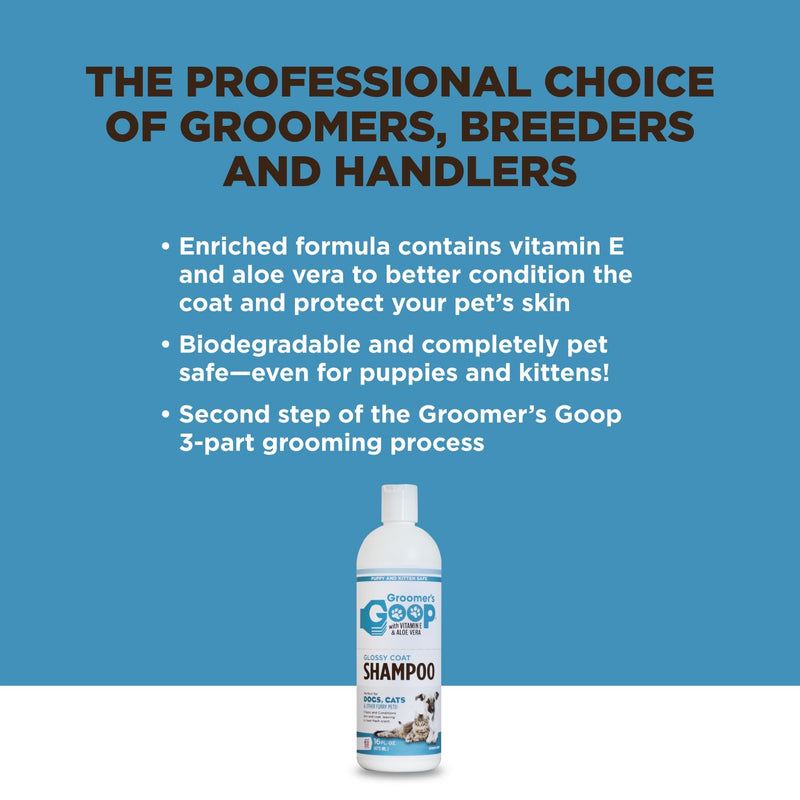 Groomer's Goop Glossy Coat Pet Shampoo - 16 oz Flip-Top Bottle - PawsPlanet Australia