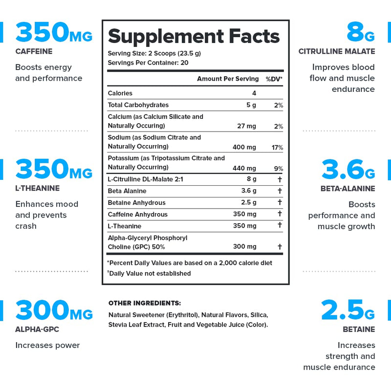 [Australia] - LEGION Pulse Pre Workout Supplement - All Natural Nitric Oxide Preworkout Drink to Boost Energy, Creatine Free, Naturally Sweetened, Beta Alanine, Citrulline, Alpha GPC (Fruit Punch) Fruit Punch 
