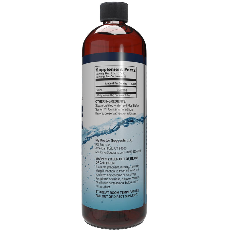 [Australia] - Alkaline Structured Silver Liquid Supplement 30ppm - Advanced Immune Support Liquid Drops - Extra Strength Structured Colloidal Silver Mineral Supplements - Made in USA (16 oz) 16 Fl Oz (Pack of 1) 