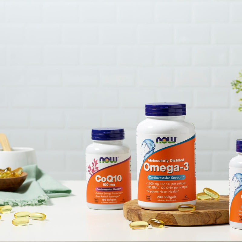 NOW Foods Supplements, Ultra Omega-3 Molecularly Distilled and Enteric Coated, 180 Softgels 180 Count (Pack of 1)