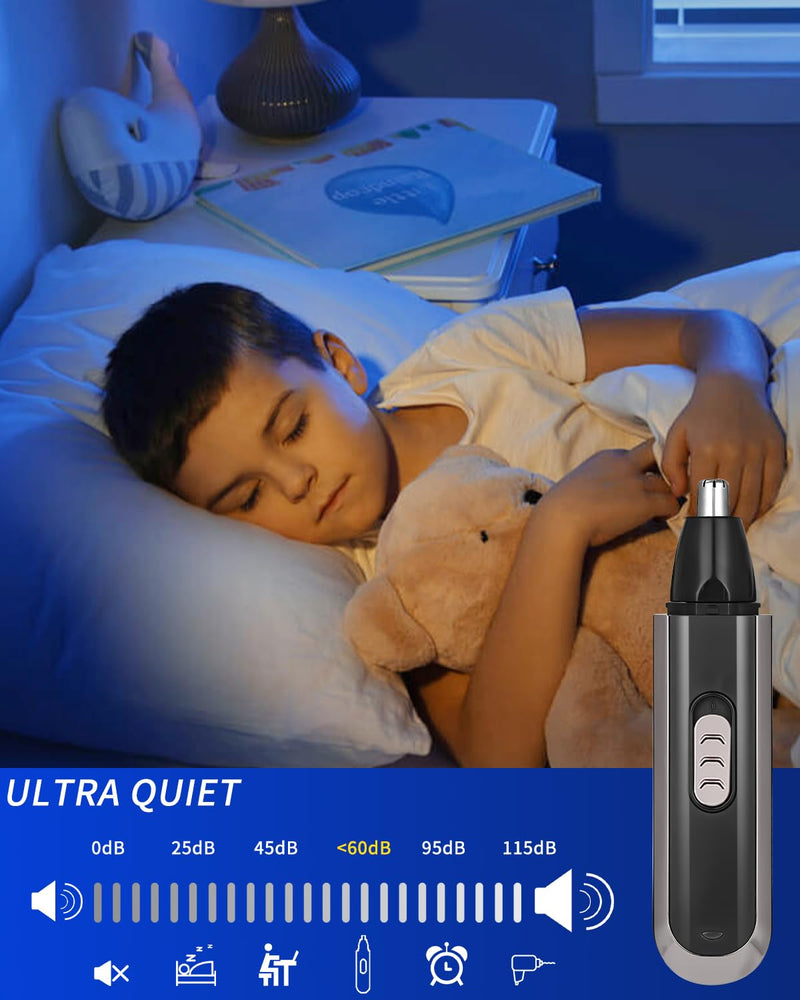 [Australia] - Nose hair trimmer for men, USB rechargeable nose hair trimmer, 3 in 1 ear hair trimmer, eyebrow trimmer, nose hair trimmer for women for trimming 