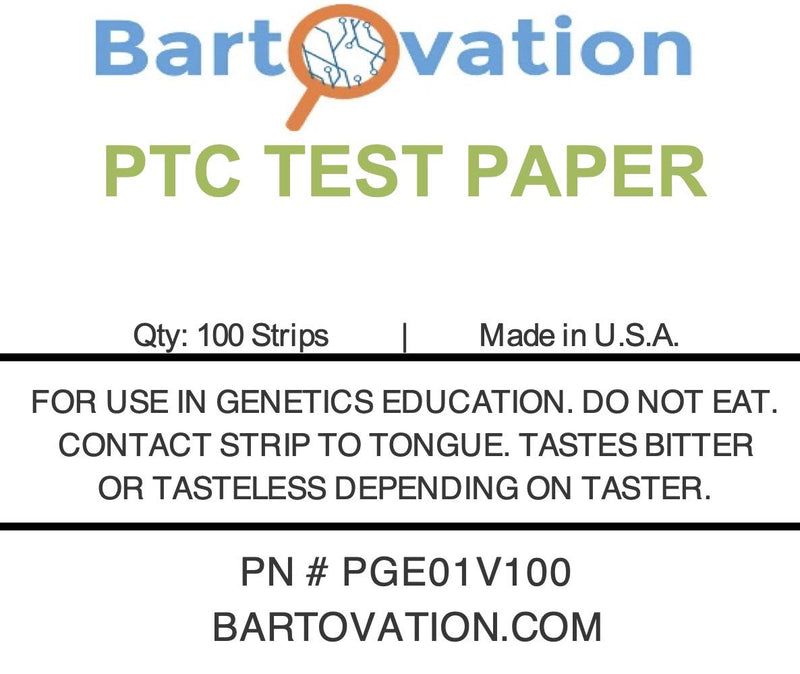 [Australia] - Phenylthiourea (PTC) Test Paper for Genetic Taste Testing [Vial for 100 Paper Strips] 
