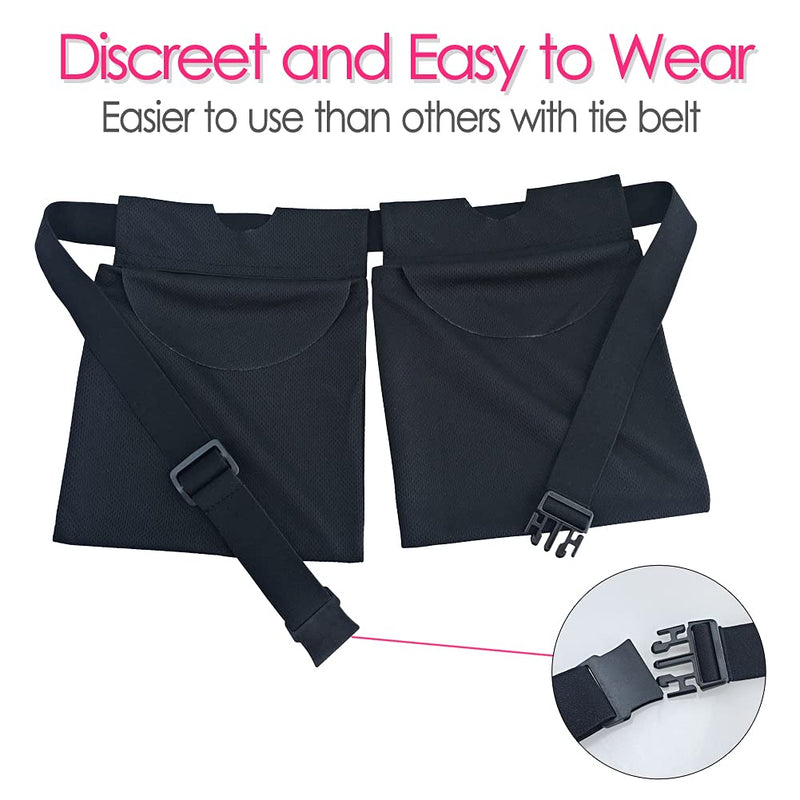 [Australia] - Breathable Drain Holder After Tummy Tuck Mastectomy Drainage Quick Dry Pouch Belt Supplies Mesh Nephrostomy Shower Bag for JP Drains Bulb Breast Post Surgery Black Drain Pouch/Black 