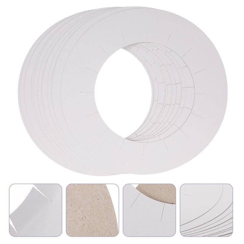 [Australia] - 30pcs Wax Machine Mat Wax Warmer Collar ing Machine Mat Hair Removal Kit Cloth Strips ing Protection Collars s Warmer Ring Paper Lining White 