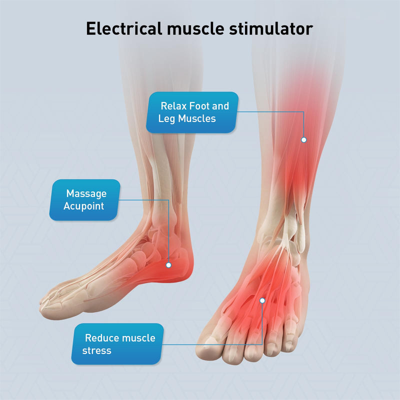 [Australia] - TENS & PMS,Transcutaneous Electronic Nerve Stimulator, EMS Foot Massage for Muscle Relaxation, LCD Display Screen 2X-Large 