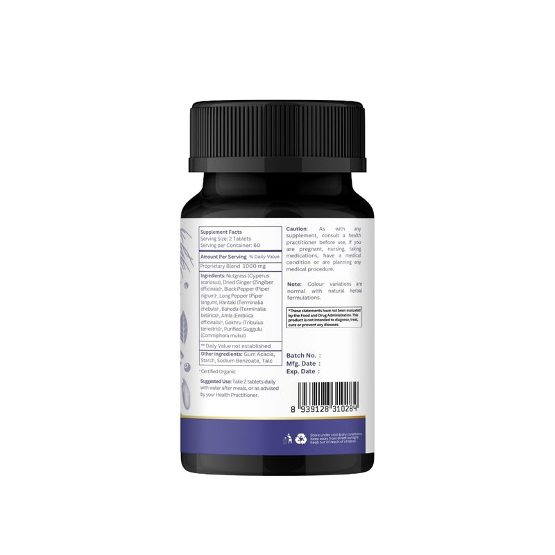 ORGANIC SPREE Gokshuradi Guggulu 120 Tablets - Ayurvedic Formulation - Certified and Vegetarian (1) 1