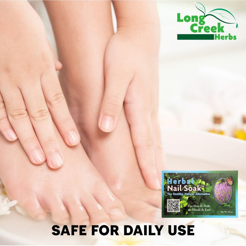 Long Creek Herbs Nail Soak 100 Percent Natural Hand and Foot Soak | Professional nail care, salon-quality results, home or studio, strengthens nails and softens skin, herbal nail soak 1 Count (Pack of 1)