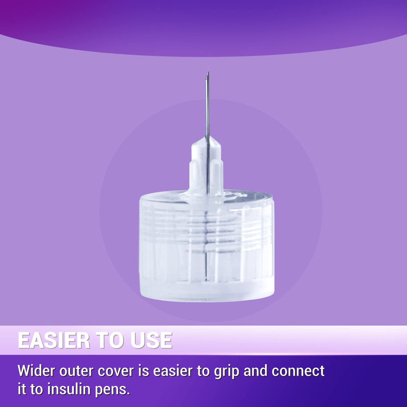 [Australia] - Insulin Pen Needles 31G 5mm, Ultra Fine Diatetic Needles for Insulin Injection, Compatible with Most Insulin Pen, 0.25mm x 5mm (5/32”) (100 Count) 