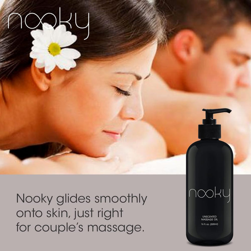 [Australia] - Massage Oil with Fractionated Coconut Oil for Massaging 16 Ounce (Unscented) Unscented 