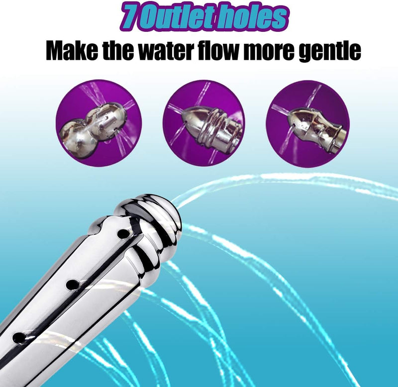 [Australia] - Clean Pass Douche - Pre-Intercourse Hygiene Stainless Cleansing Shower Douche Tube for Men Women Perfectly designed for Body Anatomy Comfortable Efficient & Quick Shower Nozzle Shower Enema 
