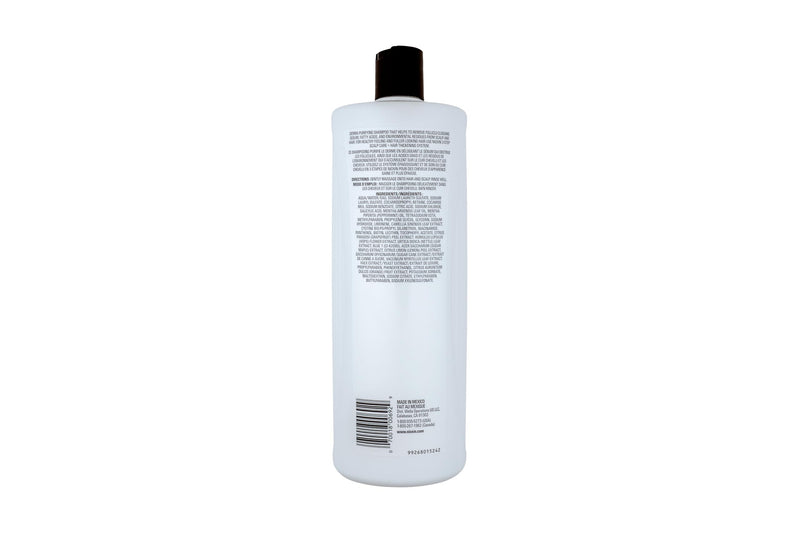 Nioxin System 1 Scalp + Hair Thickening Shampoo | For Natural Hair with Light Thinning | Strengthen Against Breakage with Niacinamide & Biotin 33.8 Fl Oz (Pack of 1)